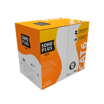 Cabo de Rede CAT.6 U/UTP Furukawa Sohoplus, CMX, 305 Metros - Branco - 23400199