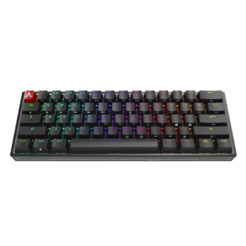 Mostrar detalhes de TECLADO GAMER MECANICO AOC AGON CHERRY MX RED 60% RGB 360° AGK600 PRETO Imagem de TECLADO GAMER MECANICO AOC AGON CHERRY MX RED 60% RGB 360° AGK600 PRETO