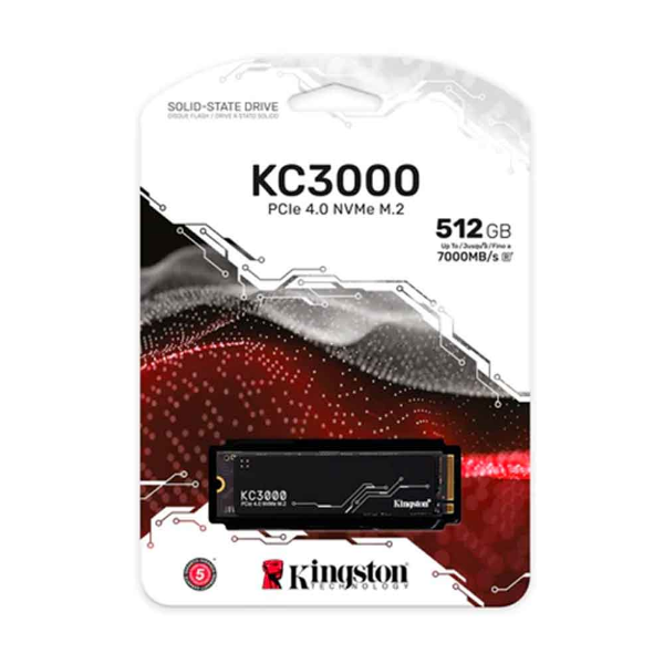 Imagem de Ssd Kingston Kc3000 512gb M.2 2280 Nvme Pcie 4.0 - Skc3000s/512g