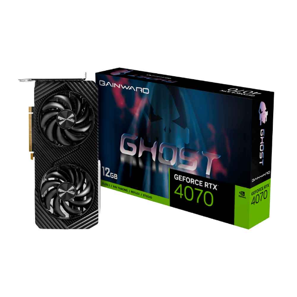 Imagem de Placa de Video Gainward GeForce RTX 4070 Ghost, 12GB, GDDR6X, 192bits - NED4070019K9-1047B