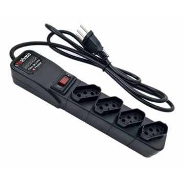 Mostrar detalhes de FILTRO DE LINHA TS SHARA + PROTETOR 4 TOMADAS  BIVOLT CABO 1,5M PRETO - 552 Imagem de FILTRO DE LINHA TS SHARA + PROTETOR 4 TOMADAS  BIVOLT CABO 1,5M PRETO - 552