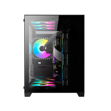 Mostrar detalhes de GABINETE GAMER LIKETEC KIRRA BLACK RGB COM FAN MICRO ATX PRETO 2033 Imagem de GABINETE GAMER LIKETEC KIRRA BLACK RGB COM FAN MICRO ATX PRETO 2033