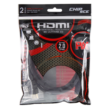 Mostrar detalhes de Cabo Hdmi 2mts Versao 2.0 4k 19 Pins Imagem de Cabo Hdmi 2mts Versao 2.0 4k 19 Pins