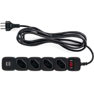 Mostrar detalhes de Protetor Eletronico Intelbras Epe 204 Usb, Com 4 Tomadas E 2 Usb - 4824205 Imagem de Protetor Eletronico Intelbras Epe 204 Usb, Com 4 Tomadas E 2 Usb - 4824205