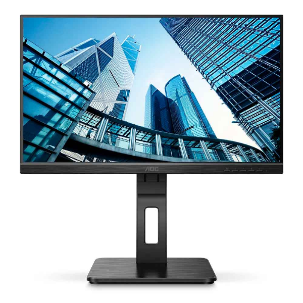 Imagem de Monitor 21,5" Aoc Led 22p2es Widescreen Ips Fhd Bordas Ultrafinas Dp Hdmi Vga Vesa Base Ajustavel