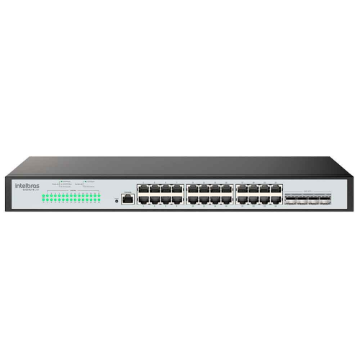 Mostrar detalhes de Switch Gerenciavel Intelbras S3028G-B Lite, L3, 24P Gigabit, 4P SFP+ - 4760097 Imagem de Switch Gerenciavel Intelbras S3028G-B Lite, L3, 24P Gigabit, 4P SFP+ - 4760097