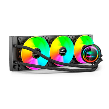 Mostrar detalhes de WATER COOLER C3TECH 120MM FC-W360RGB PRETO Imagem de WATER COOLER C3TECH 120MM FC-W360RGB PRETO