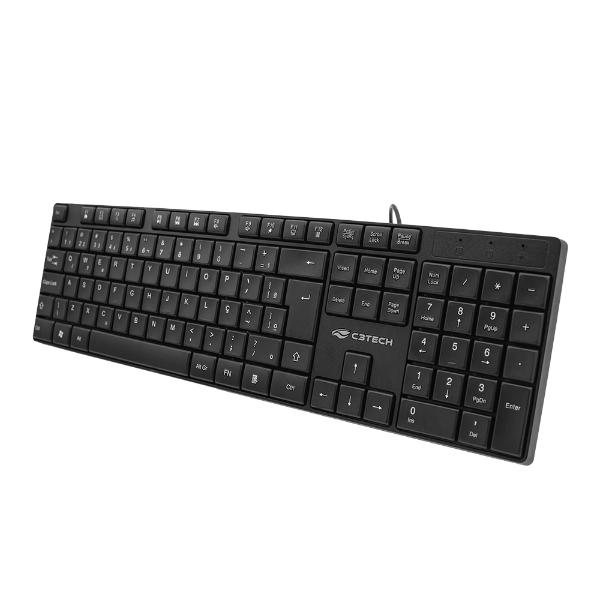Imagem de Teclado Com Fio C3Tech KB-M11BK, ABNT2