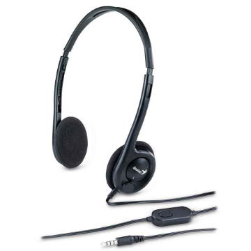 Mostrar detalhes de FONE DE OUVIDO MIC GENIUS HS-200C PLUG 3,5MM Imagem de FONE DE OUVIDO MIC GENIUS HS-200C PLUG 3,5MM