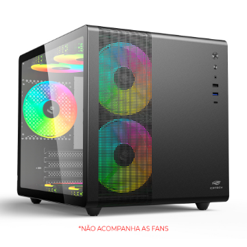 Mostrar detalhes de Gabinete Gamer C3Tech Aquarius MT-6710, Mid Tower, Sem Fonte, Sem Cooler - Preto - MT-G710BK Imagem de Gabinete Gamer C3Tech Aquarius MT-6710, Mid Tower, Sem Fonte, Sem Cooler - Preto - MT-G710BK