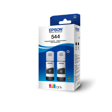 Mostrar detalhes de Garrafa de Tinta Epson T544, 65 Ml, 2 Unidades - Preto -T544120-2P Imagem de Garrafa de Tinta Epson T544, 65 Ml, 2 Unidades - Preto -T544120-2P