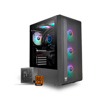 Mostrar detalhes de GABINETE GAMER THERMALTAKE S200TG ARGB MID T. TGLASS BLACK C/ FONTE  650W - CA-3X2-65M1WZ-00 Imagem de GABINETE GAMER THERMALTAKE S200TG ARGB MID T. TGLASS BLACK C/ FONTE  650W - CA-3X2-65M1WZ-00