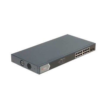 Mostrar detalhes de Switch Hikvision DS-3E0518P-E/M, 16P Gigabit PoE, 2P Gigabit SFP - 301801425 Imagem de Switch Hikvision DS-3E0518P-E/M, 16P Gigabit PoE, 2P Gigabit SFP - 301801425