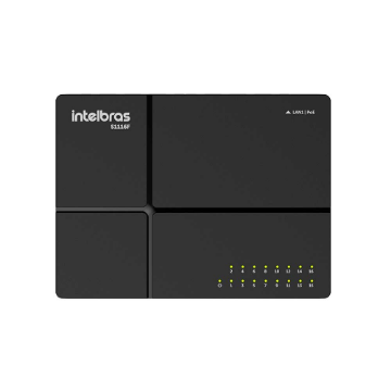 Mostrar detalhes de Switch Intelbras S1116F, 16P Fast Ethernet - 4760132 Imagem de Switch Intelbras S1116F, 16P Fast Ethernet - 4760132