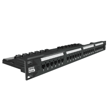 Mostrar detalhes de Patch Panel Cat.5e Furukawa Sohoplus, 24 Portas, T568a/B, Com Guia - 35050438 Imagem de Patch Panel Cat.5e Furukawa Sohoplus, 24 Portas, T568a/B, Com Guia - 35050438