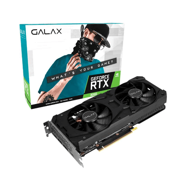 Imagem de Placa de Video GALAX Geforce RTX 3060, 12GB, GDDR6, 1-Click OC, 192bits - 36NOL7MD1VOC