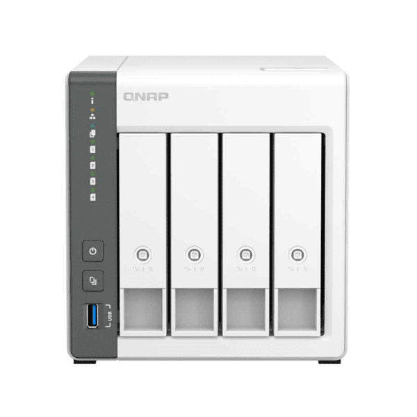 Imagem de STORAGE NAS QNAP 4 BAIAS ARM CORTEX-A55 4 CORE, 2.0GHZ, 4GB, 1x GBE LAN - TS-433-4G-BR
