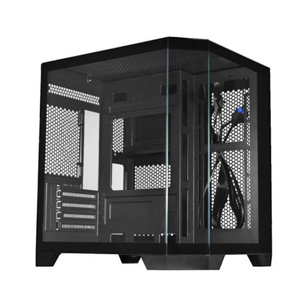 Imagem de GABINETE GAMER K-MEX AQUARIO CG-0620 ANGULO PRETO MICRO ATX SEM FAN