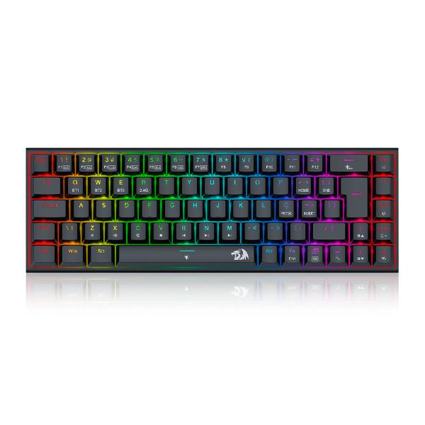 Imagem de TECLADO REDRAGON MECANICO GAMER RYZE PRO RGB PRETO SWITCH MARROM K633RGB-PRO