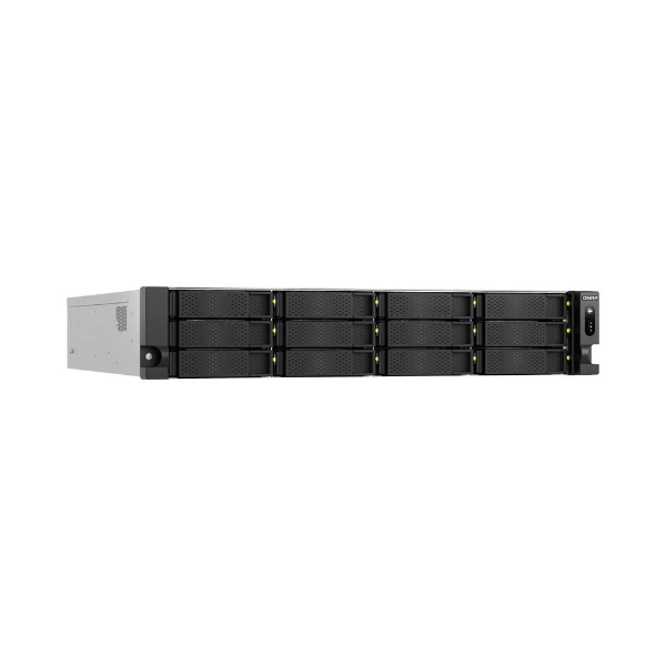 Imagem de STORAGE NAS QNAP 12 BAIAS AMD RYZEN 5 7000 6 CORE, 5.1 GHz, 16GB RAM, 1x 2.5GBE RJ45, RACK 2U TS-h1277AXU-RP-R5-16G-BR