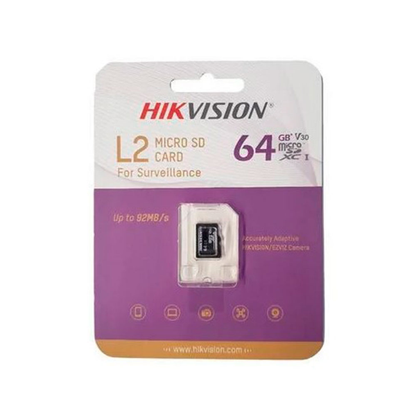 Imagem de CARTAO DE MEMORIA MICRO SD HIKSEMI CLASS 10 L2 Series 64GB - HS-TF-L2(STD)/64G