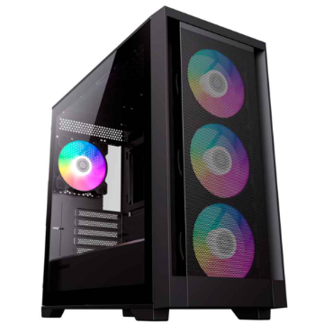 Mostrar detalhes de GABINETE GAMER GAMEMAX DEFENDER M-ATX PRETO - X614100901735 Imagem de GABINETE GAMER GAMEMAX DEFENDER M-ATX PRETO - X614100901735