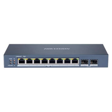 Mostrar detalhes de SWITCH L2 SMART HIKVISION DS-3E1510P-SI GERENCIAVEL 10 PORTAS 8 PORTAS GIGABIT WATCHDOG POE ATIVO 802.3 AF/AT  2 PORTAS UPLINK GBIC SFP FIBRA Imagem de SWITCH L2 SMART HIKVISION DS-3E1510P-SI GERENCIAVEL 10 PORTAS 8 PORTAS GIGABIT WATCHDOG POE ATIVO 802.3 AF/AT  2 PORTAS UPLINK GBIC SFP FIBRA