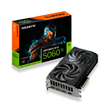 Hd Store PLACA DE VIDEO GIGABYTE GEFORCE RTX 5060 TI WINDFORCE 8GB GDDR7 128BITS GV-N506TWF2-8GD image