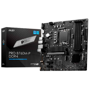 Mostrar detalhes de PLACA MAE (INTEL) MSI PRO B760M-P DDR4 LGA1700 12° 13° E 14° GERACAO Imagem de PLACA MAE (INTEL) MSI PRO B760M-P DDR4 LGA1700 12° 13° E 14° GERACAO