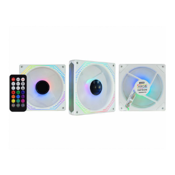 Mostrar detalhes de KIT COOLER K-MEX ARGB AAUW  INFINITY3D 3 COOLERS 120 MM COM CONTROLADORA Imagem de KIT COOLER K-MEX ARGB AAUW  INFINITY3D 3 COOLERS 120 MM COM CONTROLADORA