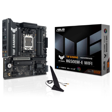 Mostrar detalhes de PLACA MAE (AMD) ASUS B650EM-E WIFI TUF GAMING DDR5 AM5 Imagem de PLACA MAE (AMD) ASUS B650EM-E WIFI TUF GAMING DDR5 AM5