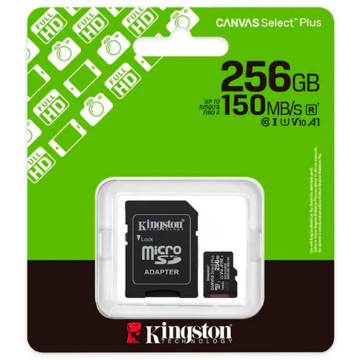 Mostrar detalhes de CARTAO DE MEMORIA SD KINGSTON CANVAS SELECT PLUS CLASS 10UHS-I 256GB MICRO+ADAPTADOR - SDCS3/256GB Imagem de CARTAO DE MEMORIA SD KINGSTON CANVAS SELECT PLUS CLASS 10UHS-I 256GB MICRO+ADAPTADOR - SDCS3/256GB
