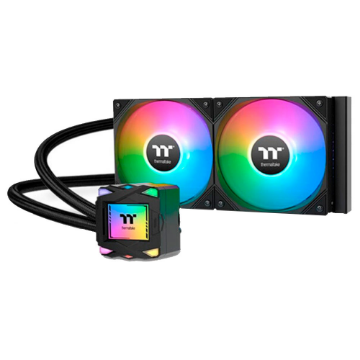 Mostrar detalhes de WATER COOLER THERMALTAKE LA 240 ARGB SYNC BLACK ALLINONE 2*120MM - CL-W457-PL12SW-A Imagem de WATER COOLER THERMALTAKE LA 240 ARGB SYNC BLACK ALLINONE 2*120MM - CL-W457-PL12SW-A