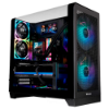 Imagem de GABINETE THERMALTAKE VIEW 390 AIR MID TOWER BLACK 1* CURVEDTEMPGLASS/2*CT140 ARGB - CA-11F-00M1WN-00