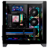 Imagem de GABINETE THERMALTAKE VIEW 390 AIR MID TOWER BLACK 1* CURVEDTEMPGLASS/2*CT140 ARGB - CA-11F-00M1WN-00