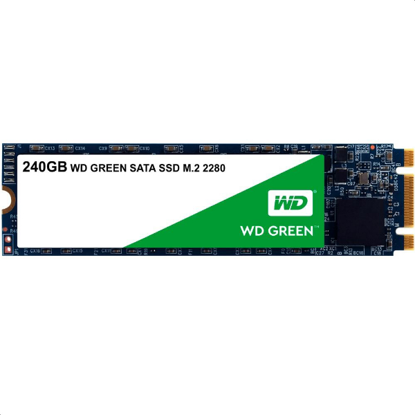 Imagem de M2 SSD SSD M2-2280 WD GREEN 240GB SATA3 3D WDS240G2G0B