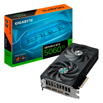 Mostrar detalhes de PLACA DE VIDEO GIGABYTE GEFORCE RTX 5060 TI  EAGLE OC 8G GDDR7 128BITS GV-N506TEAGLEOC-8GD Imagem de PLACA DE VIDEO GIGABYTE GEFORCE RTX 5060 TI  EAGLE OC 8G GDDR7 128BITS GV-N506TEAGLEOC-8GD