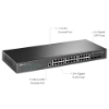 Imagem de SWITCH GERENCIAVEL TP-LINK L2+ 24 PORTAS GIGABIT TL-SG3428 E 4 SLOTS SFP JETSTREAM