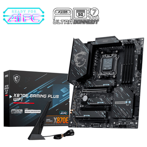 Imagem de PLACA MAE MSI X870E GAMING PLUS WIFI DDR5 AM5