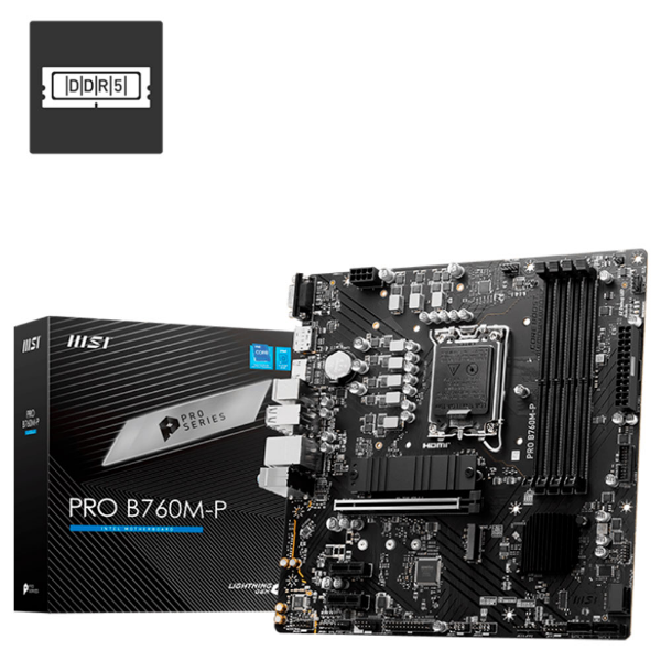 Imagem de PLACA MAE MSI PRO PRO B760M-P DDR5 LGA1700 12° 13° E 14° GERACAO
