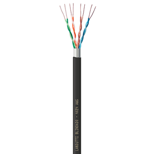 Imagem de CADE DE REDE CAT5E F-UTP CMX LANDUTTI BLINDADO 100M PT CONDUTTI