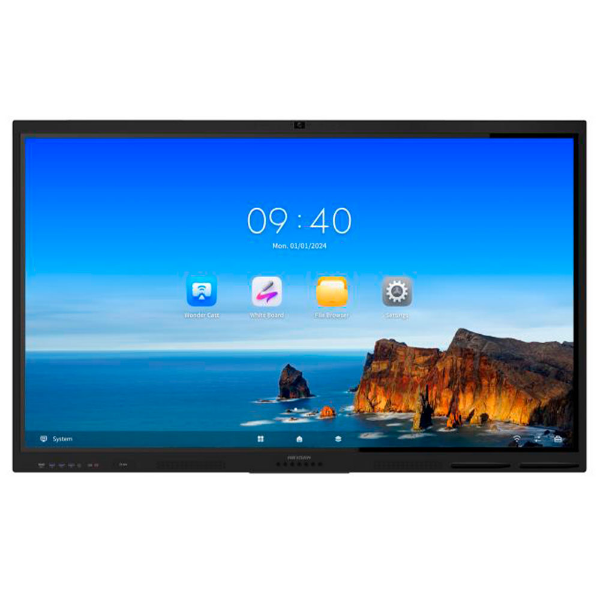 Imagem de Painel Interativo Plano LED Hikvision DS-D5B75RB/FL – 75” 4K UHD