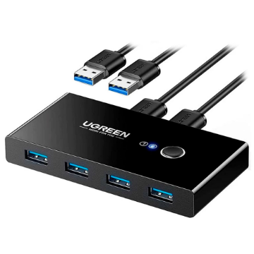 Mostrar detalhes de SWITCH KVM COM 2P USB 3.0 IN E 4P USB 3.0 OUT PRETO - US216 Imagem de SWITCH KVM COM 2P USB 3.0 IN E 4P USB 3.0 OUT PRETO - US216