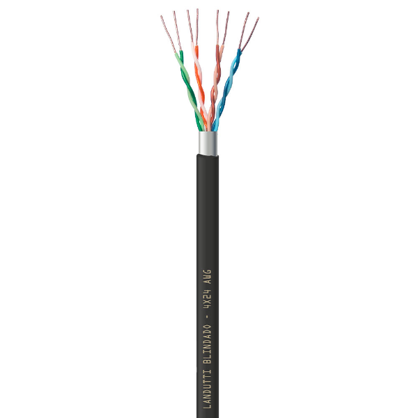 Imagem de CADE DE REDE CAT5E F-UTP CMX LANDUTTI BLINDADO 305M PT CONDUTTI