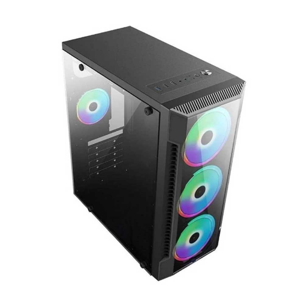Imagem de GABINETE ATX BRAZIL PC GAMER BPC-C3147 BLACK SEM FONTE COM 3 COOLERS RGB