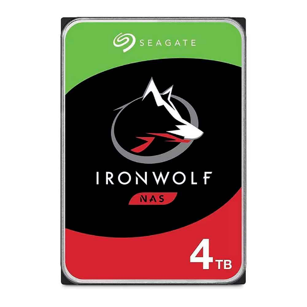 Imagem de HD SEAGATE IRONWOLF NAS 4TB 3,5" CACHE 256MB 5400RPM ST4000VN006