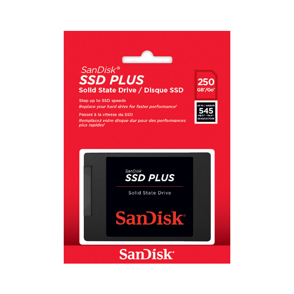 Imagem de SSD SANDISK PLUS 250GB 545MB/S - SDSSDA-250G-G28