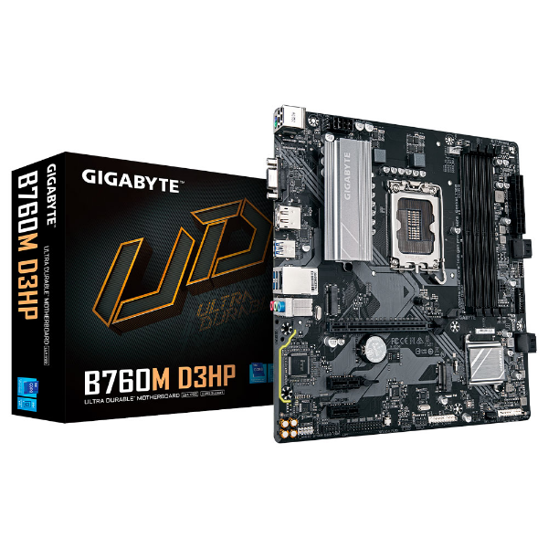 Imagem de PLACA MAE (INTEL) GIGABYTE B760M D3HP 1.0 DDR5 LGA1700 12 13 E 14 GERACAO