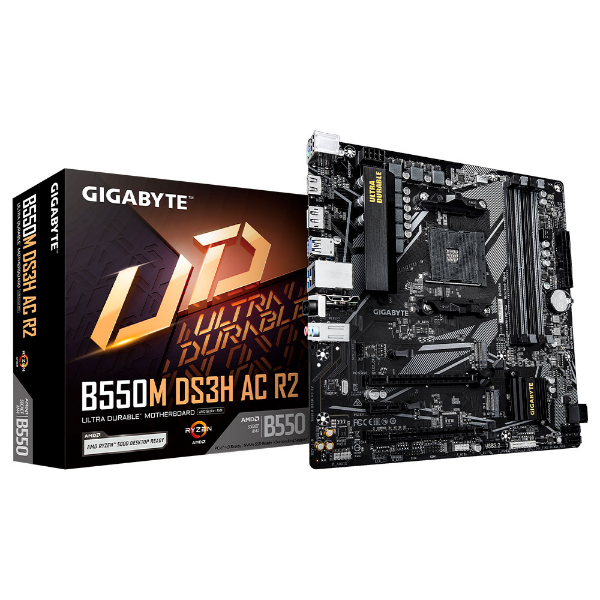 Imagem de PLACA MAE (AMD) GIGABYTE B550M DS3H AC R2 1.0 DDR5 AM5