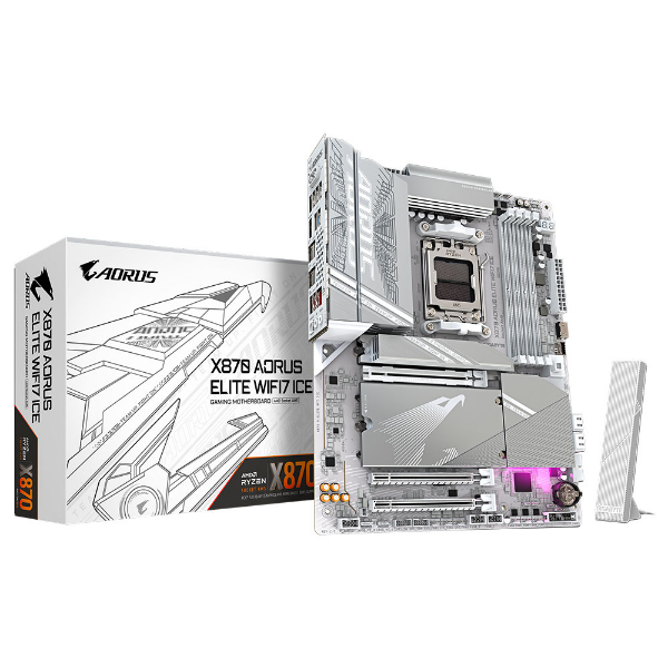 Imagem de PLACA MAE (AMD) GIGABYTE X870 A ELITE WF7 ICE 1.1 DDR5 AM5